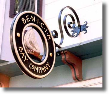 Benicia Bay Company sign from Carved Wood Signs