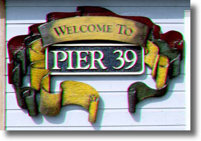 Pier 39 sign by Carved Wood Signs