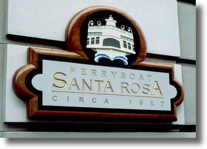 Santa Rosa sign by Carved Wood Signs